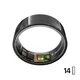 ULTRAHUMAN Ring Air - Smart Ring für Frauen und Männer - Schlaf -und Fitness Tracking Wearable - Herzfrequenz - Smartring Aster Black Größe 14