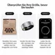 ULTRAHUMAN Ring Air - Smart Ring für Frauen und Männer - Schlaf -und Fitness Tracking Wearable - Herzfrequenz - Smartring Raw Titanium Größe 12