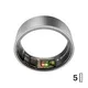 ULTRAHUMAN Ring Air - Smart Ring für Frauen und Männer - Schlaf -und Fitness Tracking Wearable - Herzfrequenz - Smartring Raw Titanium Größe 6