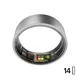 ULTRAHUMAN Ring Air - Smart Ring für Frauen und Männer - Schlaf -und Fitness Tracking Wearable - Herzfrequenz - Smartring Raw Titanium Größe 14