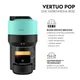 Kaffeekapselmaschine Nespresso VERTUO POP von Krups Aqua Mint