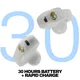 Skullcandy Push 720 Open True Wireless drahtlose Kopfhörer, weiß Bluetooth In-Ear