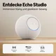 Amazon Echo Studio (2025) – Smarter WLAN- und Bluetooth-Lautsprecher mit Dolby Atmos, 3D-Audio; Weiß