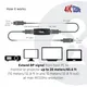 Club 3D CAC-1007 DisplayPort™ 1.4 Active Repeater 4K120Hz HBR3 F/F