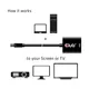 Club 3D CAC-2113 MiniDisplayPort™ / VGA Black Active Adapter M/F