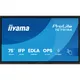 iiyama ProLite TE7515A-B2AG 190,5cm (75") 4K UHD Touch Monitor HDMI/DP/USB-C