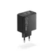 Lenovo Dual USB-C 65W GaN-Ladegerät/ Netzteil Schwarz inkl. USB-C Kabel (1,5m)