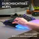 Logitech G Handballenauflage 98 für G512 X 98 Gaming-Tastaur, Acryl – verstärkt RGB-Leuchtkraft