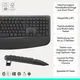 Logitech Signature Comfort Plus MK880 Grafit Maus-Tastaturkombination, kabellos, Bluetooth, Anpassbar via Logi Options+