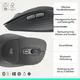 Logitech Signature Comfort Plus MK880 Grafit Maus-Tastaturkombination, kabellos, Bluetooth, Anpassbar via Logi Options+