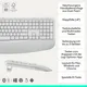 Logitech Signature Comfort Plus MK880 Weiß Maus-Tastaturkombination, kabellos, Bluetooth, Anpassbar via Logi Options+