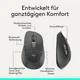 Logitech Signature Comfort Plus M850 L Grafit, kabellose Bluetooth-Maus mit Handballenkissen, Anpassbar via Logi Options+
