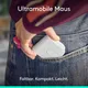 Logitech Mobi Fold Weiß Bluetooth-Maus, kabellos, faltbar, USB-C, Anpassbar via Logitech Options+