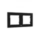 Shelly Wall Frame 2 Wandtaster Rahmen 2-fach Schwarz
