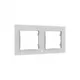 Shelly Wall Frame 2 Wandtaster Rahmen 2-fach weiß