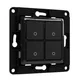Shelly Wall Switch 4 Wandtaster 4-fach schwarz