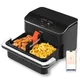 COSORI Dual Blaze TwinFry 10 Liter Heißluftfritteuse CAF-TF101S-AEU schwarz / silber