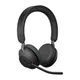 Jabra Evolve2 65 MS Stereo-Headset Schwarz, kabellos, Bluetooth, Link 390a Adapter, inkl. Ladestation, Microsoft Teams zertifiziert
