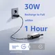 4smarts Powerbank Pocket mit USB-C Kabel 10000mAh - silber