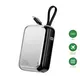 4smarts Powerbank Pocket mit USB-C Kabel 10000mAh - silber