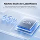 Lenovo 65W Mini USB-C GaN Ladegerät/ Netzteil Schwarz, 1x USB-C