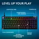 Logitech G G316 X 98 Mechanische Gaming-Tastaur Schwarz, Taktile Switches, RGB, kabelgebunden, 8000 Hz Abtastrate, Anpassbar mit Logitech G HUB