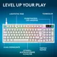 Logitech G G316 X 98 Mechanische Gaming-Tastaur Weiß, Taktile Switches, RGB, kabelgebunden, 8000 Hz Abtastrate, Anpassbar mit Logitech G HUB