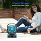 Medion MD12065 E10 TF Camping Ventilator 5 Stufen mit Powerbank Funktion blau