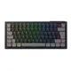 Cherry XTRFY K63W Pro Kompakt Tastatur kabellos / kabelgebunden (Funk / Bluetooth), Schwarz