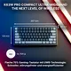 Cherry XTRFY K63W Pro Kompakt Tastatur kabellos / kabelgebunden (Funk / Bluetooth), Schwarz