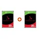 Seagate 2er Set IronWolf Pro NAS HDD ST20000NT001 40 TB - 2x 20 TB 3,5 Zoll SATA 6 Gbit/s CMR