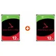 Seagate 2er Set IronWolf Pro NAS HDD ST12000NT001 24 TB - 2x 12 TB 3,5 Zoll SATA 6 Gbit/s CMR