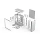 Fractal Design Define One Gaming PC Gehäuse Midi-Tower Light Clear Tint Seitenfenster