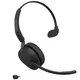 Jabra Evolve3 65 Mono MS Schwarz Kabelloses Bluetooth-Headset, USB-C Dongle und Ladestation, ANC, Microsoft Teams zertifiziert