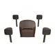 Klipsch Courtyard 4.1 Landscape Speaker System Set braun