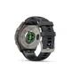Garmin Fenix 9 Pro - 47 mm, AMOLED LTE Graphit/Schwarz Titan mit QuickFit®-Silikon-Armband