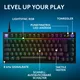Logitech G G316 X 75 mechanische Gaming-Tastatur – 8.000 Hz, Hot-Swap, LIGHTSYNC RGB, LED-Display, Schwarz