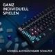 Logitech G G316 X 75 mechanische Gaming-Tastatur – 8.000 Hz, Hot-Swap, LIGHTSYNC RGB, LED-Display, Schwarz