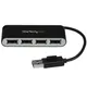 StarTech.com 4-Port USB 2.0 Hub 4x USB-A, 480 Mbit/s, mit integriertem Kabel