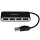 StarTech.com 4-Port USB 2.0 Hub 4x USB-A, 480 Mbit/s, mit integriertem Kabel