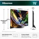 Hisense 75UR8DS 191cm 75" 4K UHD RGB MiniLED Smart TV 4K 180 Hz