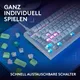 Logitech G G316 X 75 mechanische Gaming-Tastatur – 8.000 Hz, Hot-Swap, LIGHTSYNC RGB, LED-Display, Weiß