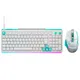 Logitech G Gaming Set G512 X 98 RGB Gaming-Tastatur & G502 X PLUS LIGHTSPEED Wireless Gaming-Maus – Esports Performance Set, Weiß-/ Mint