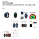 Apple Watch SE 3 GPS + Cellular 40mm Midnight Aluminium Case with Navy Blue Sport Band - S/M