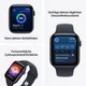 Apple Watch SE 3 GPS + Cellular 40mm Midnight Aluminium Case with Navy Blue Sport Band - S/M