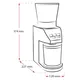 Melitta Calibra 1027-01 Elektrische Kaffeemühle mit integrierter Waage Schwarz/ Edelstahl
