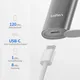 Laifen T1 Pro Elektrorasierer mit Linearmotor aus Aluminium – USB-C Rasierer & Barttrimmer Set, IPX7, 12.000 CPM; Alu grau