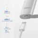 Laifen T1 Pro Elektrorasierer mit Linearmotor aus Aluminium – USB-C Rasierer & Barttrimmer Set, IPX7, 12.000 CPM; Alu silber