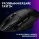 Logitech G G502 X LIGHTSPEED Wireless Gaming Maus Schwarz – HERO 44K Sensor, LIGHTFORCE Switches, 13 Tasten, USB-C, 140 Std. Akkulaufzeit