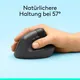 Logitech Lift Ergonomische Vertikale Maus Grafit | Kabellose Bluetooth & Logi Bolt Maus | 57° Ergonomie | 4000 DPI | Bis zu 24 Monate Akkulaufzeit